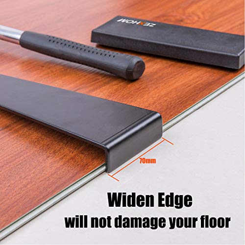Zexhom Professional Laminate Wood Flooring Installation Kit With 40 Spacers, Upgraded Tapping Block, Widen Pull Bar And Heavy Duty Mallet #TOP5