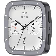 Case for Amazfit Active 2 Square & Amazfit Active 2S Smart Watch,UYRUREL Advanced Metal Protective Shell,Anti Fall and Scratch Resistant,Waterproof and Sweat Proof,Gray.