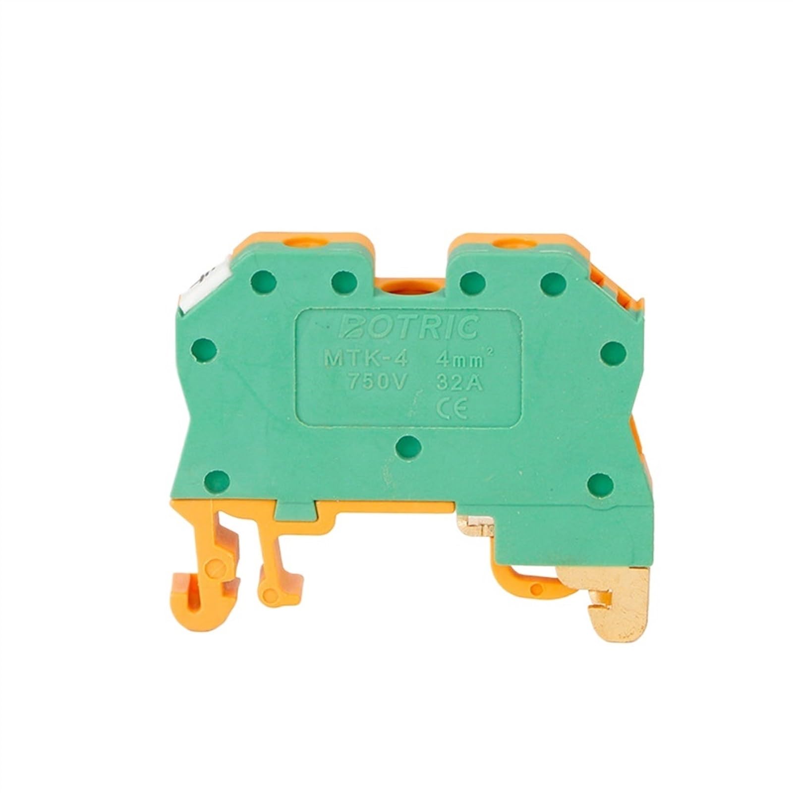 Bloques de terminales para carril Din Onka 4 con conexión de tornillo de tierra MTK4 de 4mm²
