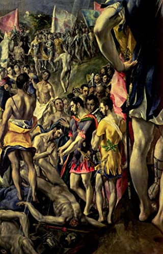 Tableau graffiti El Greco 60x90cm pour décoration murale moderne