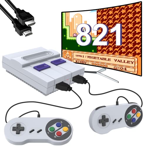 Retro Games Console With 820 Classic Games Plug And Play Video Games Device Support 2 Players & Hdmi Output - Electronic Gaming System Xmas Gift For Kids Adults #TOP9
