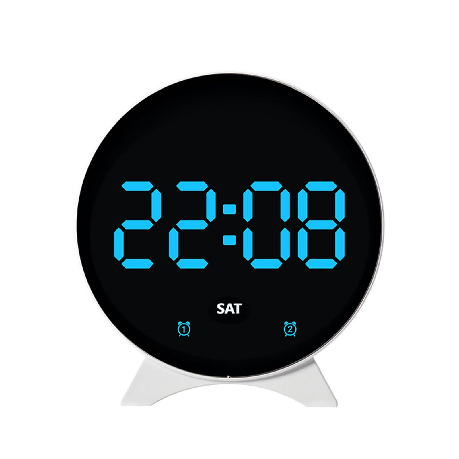 Jazuaiao I Led Desk Clock Light Transducer Quiet Action Calendar Temperature Display For Contemporary Calendar Alarm Clock