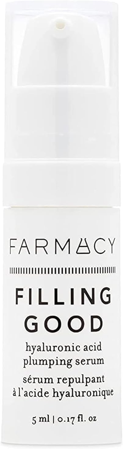 Hyaluronic Acid Serum for Face - Filling Good Face Serum with Vegan Collagen Peptides - Helps Smooth Fine Lines + Wrinkles - Hydrating, Plumping + Anti Aging Skin Care (5ml)