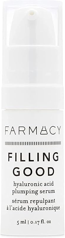 Hyaluronic Acid Serum for Face - Filling Good Face Serum with Vegan Collagen Peptides - Helps Smooth Fine Lines + Wrinkles - Hydrating, Plumping + Anti Aging Skin Care (5ml)