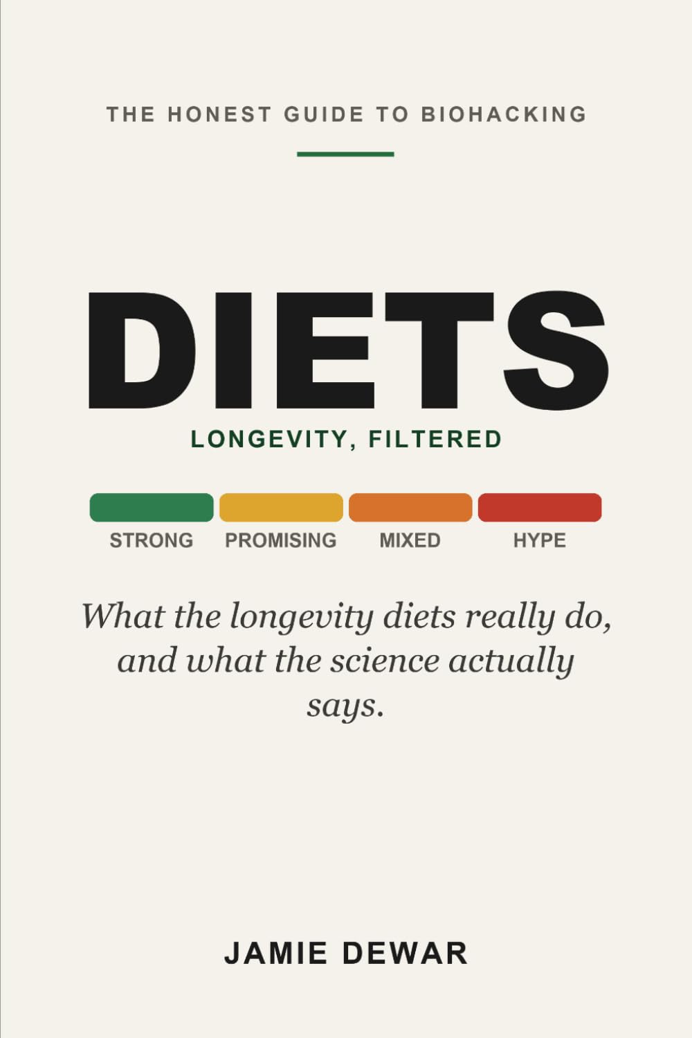 Longevity, Filtered: Diets: The Honest, Plain-English Guide to the Diets and Fasting Protocols of Longevity, What They Are, Why People Do Them, and What the Science Actually Says