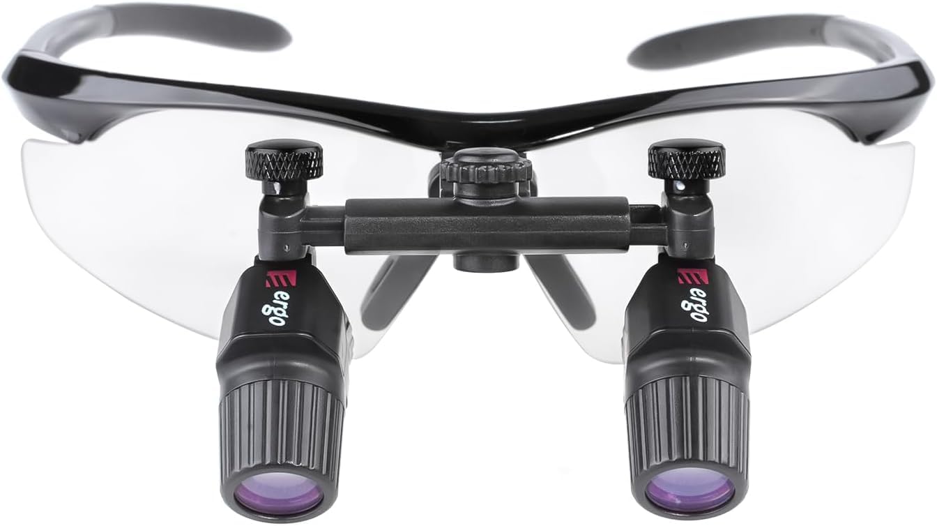 3.0X/4.0X/5.0X/6.0X - Lupas ergonómicas ultraligeras binoculares ajustables (4.0X)