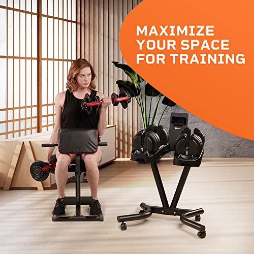 Lifepro Adjustable Dumbbell Stand For Powerflow Pro & Powerflow Max Adjustable Dumbbell Set - Adjustable Dumbbell Rack Stand For Convenience & Safety When Training - Durable Adjustable Weights Stand #TOP5