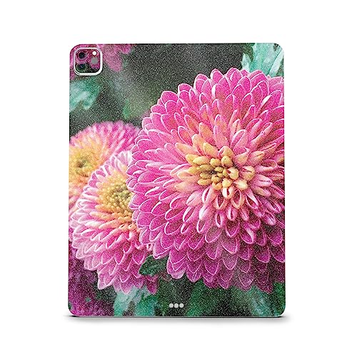 Image of MightySkins Carbon Fiber Skin Compatible with Apple iPad Pro 12.9 inch M2 6th Gen (2022) Full Wrap Kit - Chrysanthemum | Protective, Durable Textured Carbon Fiber Finish | Easy to Apply | Made in The USA