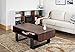 ioHOMES Monroe Contemporary Rectangular Accent Coffee Table with Open Shelf and Display Area, 47