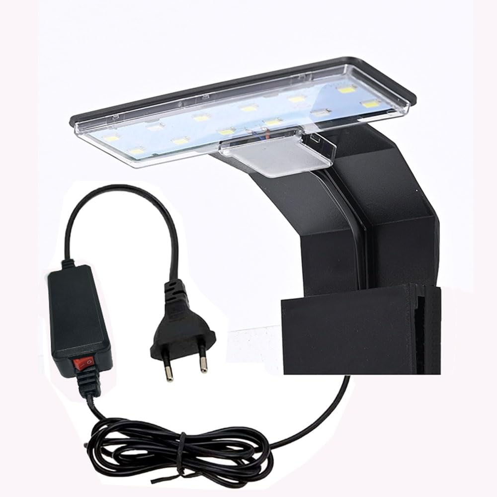 GERUI LED Aquarium Beleuchtung - Blaues und Weißes Licht Lampe 220V 6W Nano für Wasserpflanzen und Fische