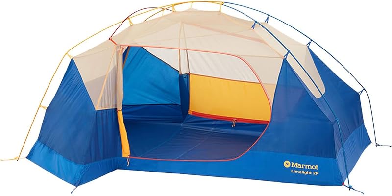 Limelight Backpacking Tent — Lightweight, Ripstop Fabric, Freestanding — Backcountry, Trekking, Camping | Waterproof Floor and Fly, Bathtub Floor, Freestanding, Aluminum Poles, 2 Vestibules, 2 Doors