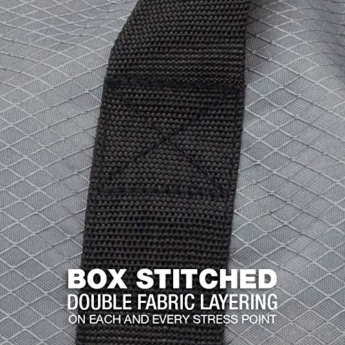 Northstar Bags SD1842 Diamond Ripstop Series Gear Duffle Bag 18in Diam 42in L 175 Liter, Steel Gray