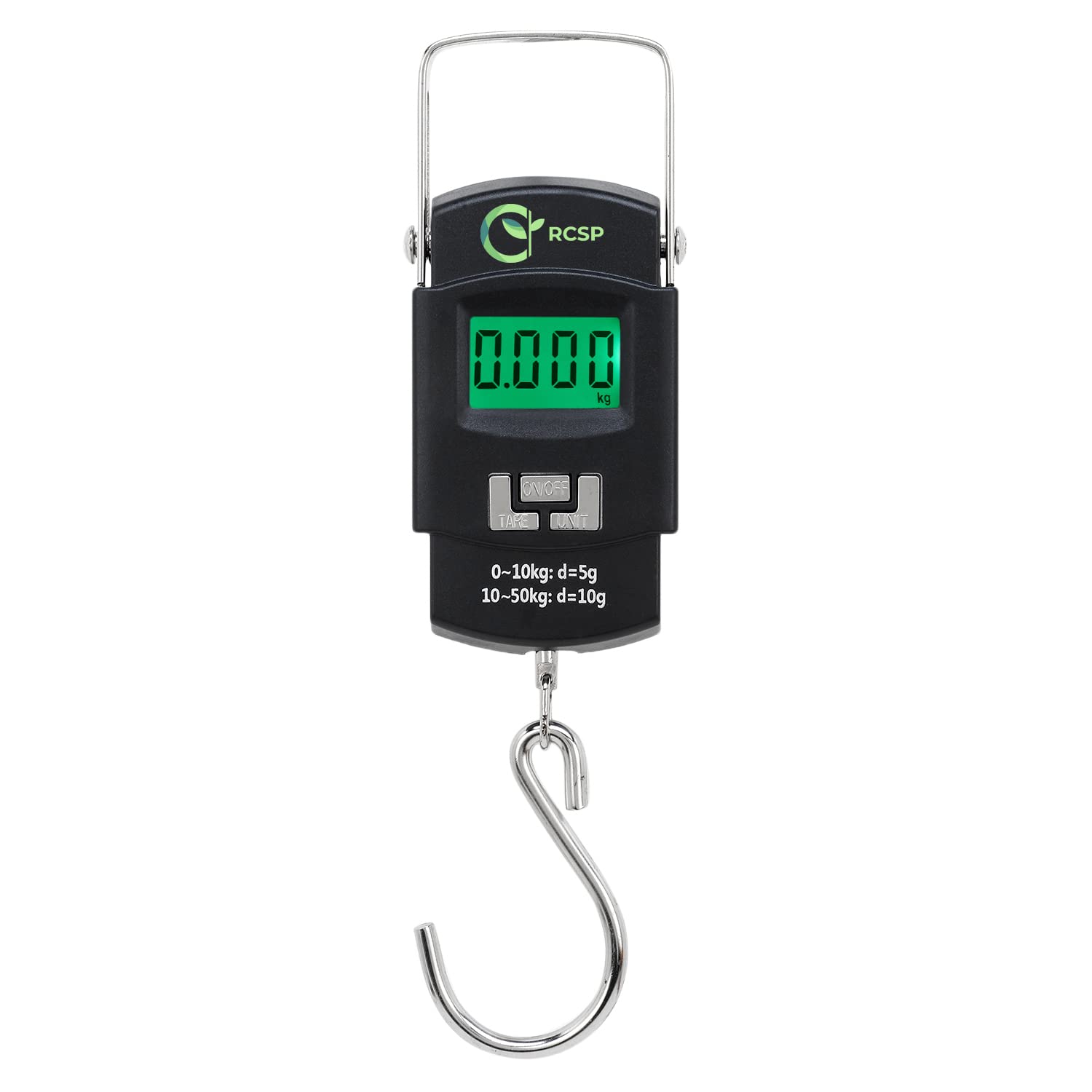 RCSP Lcd Display Digital Electronic Weight Luggage Weighing Scale Hanging Scale Electronic Digital Portable Pocket Weight Hook Scale 50 Kg, Black RCSP Lcd Display Digital Electronic Weight Luggage Weighing Scale Hanging Scale Electronic Digital Portable Pocket Weight Hook Scale 50 Kg, Black