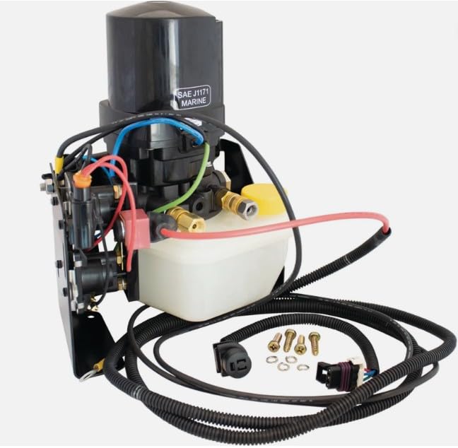 Premium Grade SAEJ1171 Marine 12V Tilt Motor w/Pump/Reservoir/Mounting Bracket Replaces 865380A25 Mercury Marine 18-1647