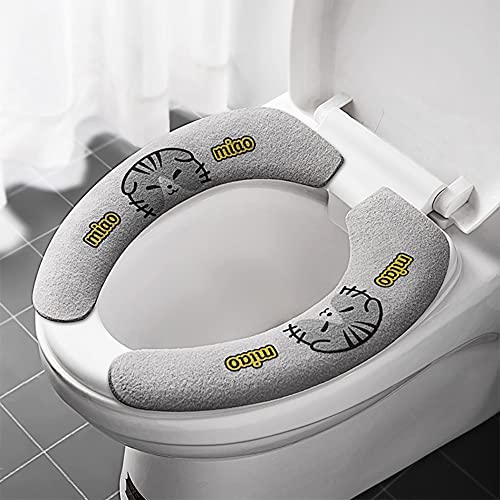 ppactvo Beheizbare Toilettenbrille Toilettenbezug Wc Sitz Wärmer Wc Sitzbezüge Beheizte Wc Sitz Wc Abdeckung Sitz Pads Waschbar Wc Sitz Abdeckung – Bild 6