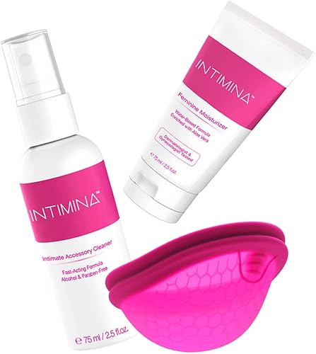 INTIMINA Paquete: Ziggy Cup 2 B + Free Intimina Feminine Moisturizer + Free Intimina Intimate Accessory Cleaner