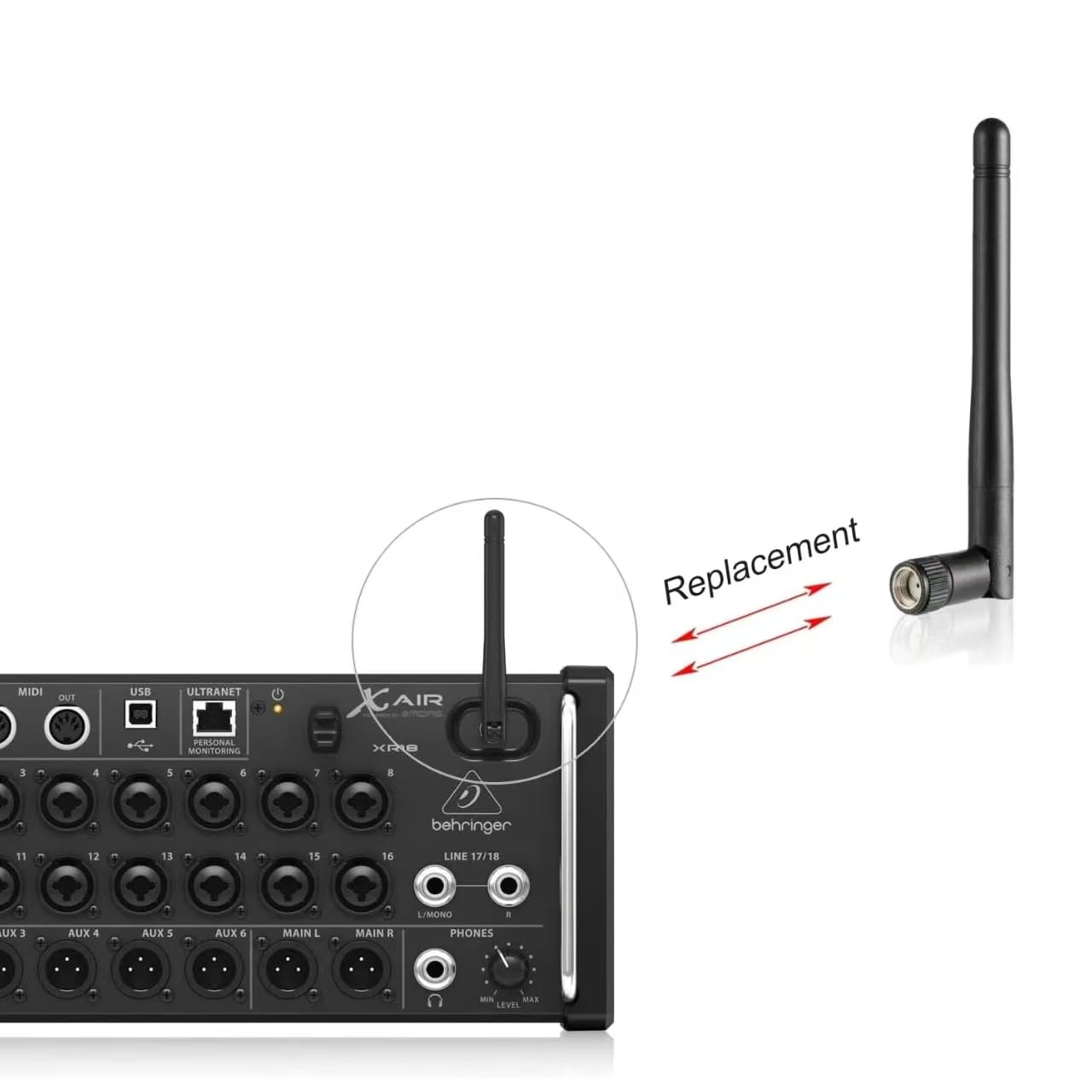 Amazon.com: WiFi Antenna for Behringer XAir XR18, XR16, XR12