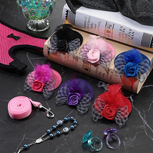 8 pieces chicken leash chicken harness and hat for hens funny chicken accessories adjustable duck harness and leash hat with elastic chin strap for hens duck goose parrot small pets 7 8 pieces chicken leash chicken harness and hat for hens funny chicken accessories adjustable duck harness and leash hat with elastic chin strap for hens duck goose parrot small pets - image 8