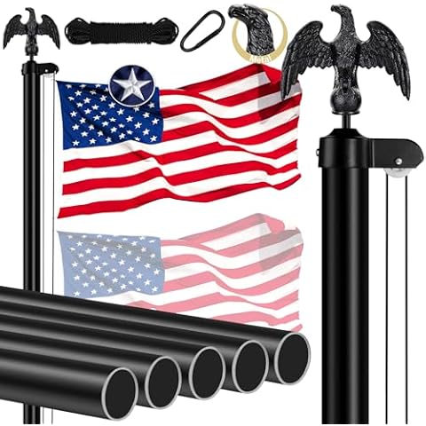 MVPRING 20 FT Heavy Duty Flag Pole Kit Cover