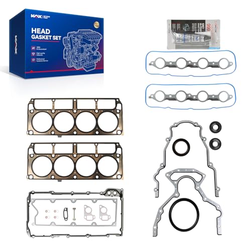 Image of KAX GEN III LS Head Gasket Set Compatible with Chevy Silverado 1500 1999-2000 2002-2006 2008, Silverado 2500 3500 HD Express Suburban, GMC Sierra 1500 2500 HD, 4.8L 5.3L 6.0L LS1 LS2 LS3 LS4 LS5 LS6