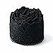 URBEST Lace Trim Fan Tail Durable Polyester Eyelet Lace Ribbon Embroidered Applique for Home Decor DIY Sewing Craft, 2.7 Inch Wide (Black, 3 Yard)