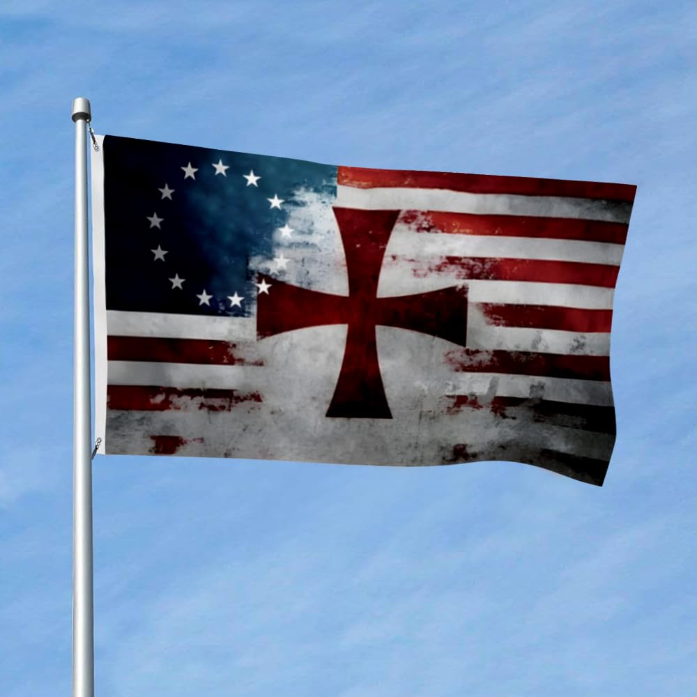 Garden flag durable de los Cruzados y estandarte exterior anti decoloración