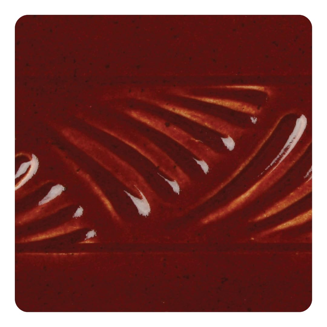 1371060 Potters Choice Lead-Free Glaze, PC-59, 1 pint Jar, Deep Firebrick