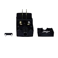 Vista 5 de GFCI - Conjunto de enchufe de repuesto de 2 clavijas, 15 amperios, impermeable, extremo de cable eléctrico, disyuntor GFI macho para bomba