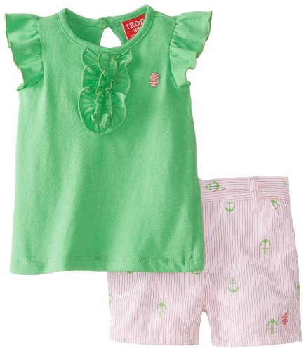 Izod Baby Girls' Girls' 2 Piece Short Set
