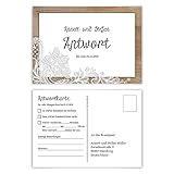 antwortkarten Format: DIN A6 quer (148 x 105 mm), Material: Papier 300g/qm