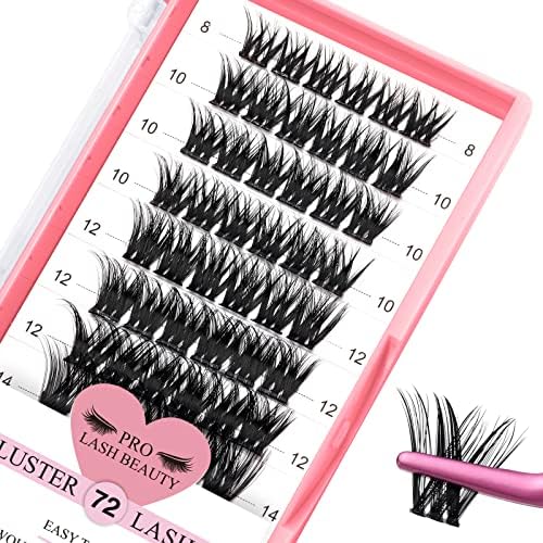 Lash Bond and Seal Cluster Lash Glue & Seal Waterproof Cluster Lash Glue for DIY Eyelash Extensions Waterproof Strong Hold (10ml, Black Bond & Clear Seal)