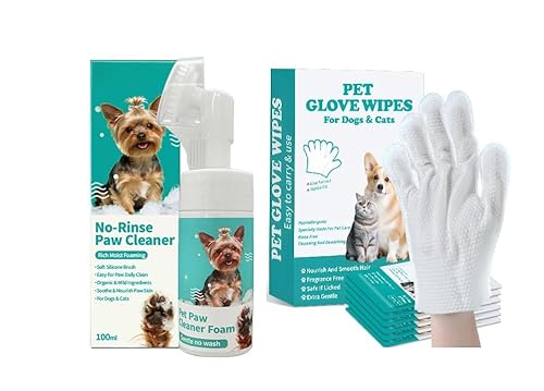 Dog Cat Paw Cleaner Foam | No-Rinse Formula for Cleaning