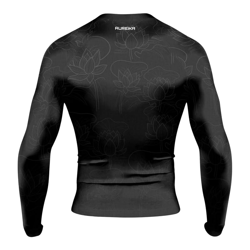 Tiger Men's Long Sleeve Rash Guard – Jiu Jitsu Rash Guards for Men, BJJ Compression Shirt for MMA & Grappling3