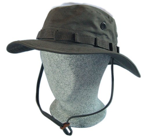 Commando Industries Cappello Militare con Visiera - Esercito USA - Vari Colori e Taglie Disponibili - Verde Oliva, L
