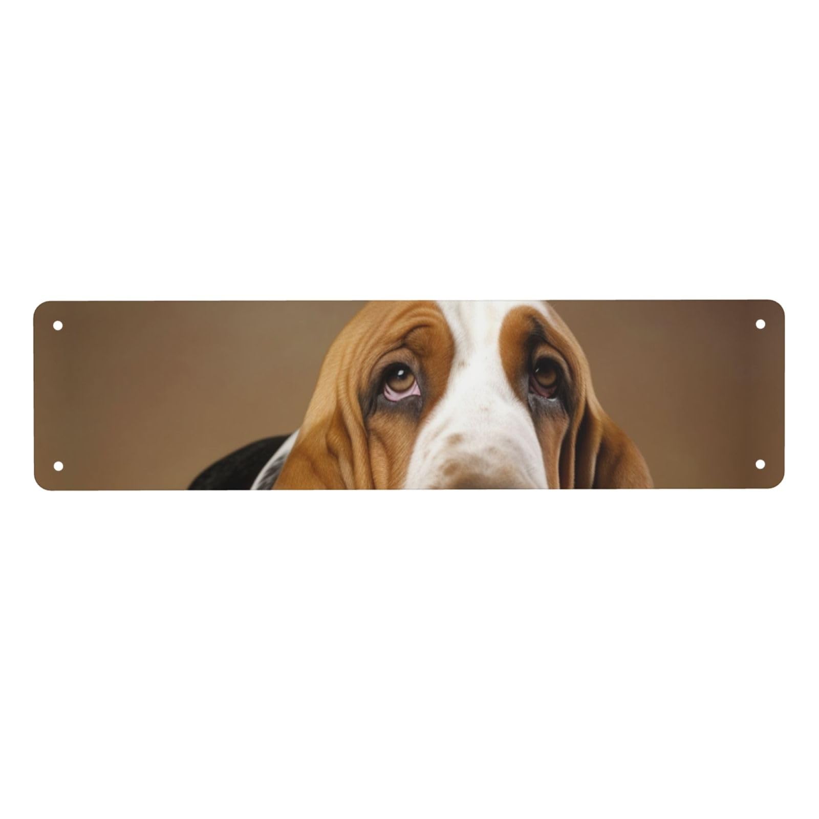Vintage Metal Tin Signs Retro Garage Signs Stylish Wall Art Plaques for Home Decor Unique Poster 4x16 Inch Basset Hound Metal Sign Outdoor Wall Decorations Gifts