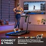 Sportstech Laufband – LED Laufband und Walking Pad, klappbar – Deutsche Qualitätsmarke, Bluetooth-App-kompatibel, Schmierfunktion, Treadmill 10 bis 12 km/h, max. 120 kg, ideal für Zuhause und Büro – Bild 4