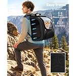 Pecute Cat Backpack Carrier, Large Space Cat Bubble Backpack, Breathable Cat Carrier, Shaded Dog Backpack Carrier, Ergonomic 3D Design for Travel, Hiking, Walk, Suitable for Shopping, Car, Vet, Black - Image 3