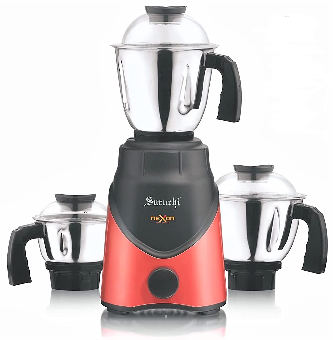 Buy Suruchi Nexon 750Watts Mixer Grinder with 3 Stainless Steel jars