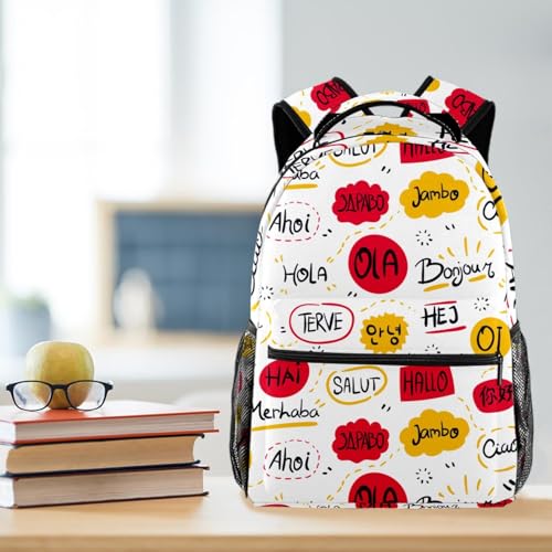 Sac à dos filles et garçons grand format blanc pour le collège