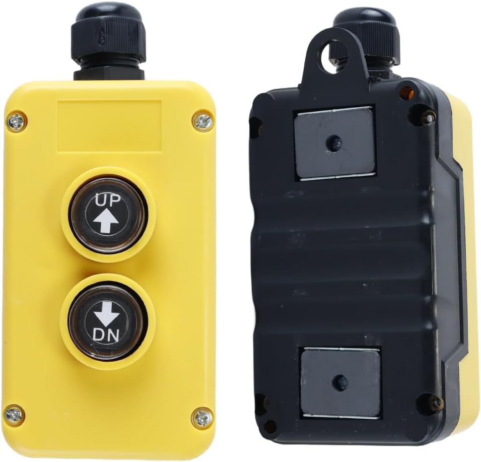 Ausi 12V DC Dump Trailer Remote Control Switch for Lift Gate Truck Tipper Up Down Control with Magnetic Back ABS Shell