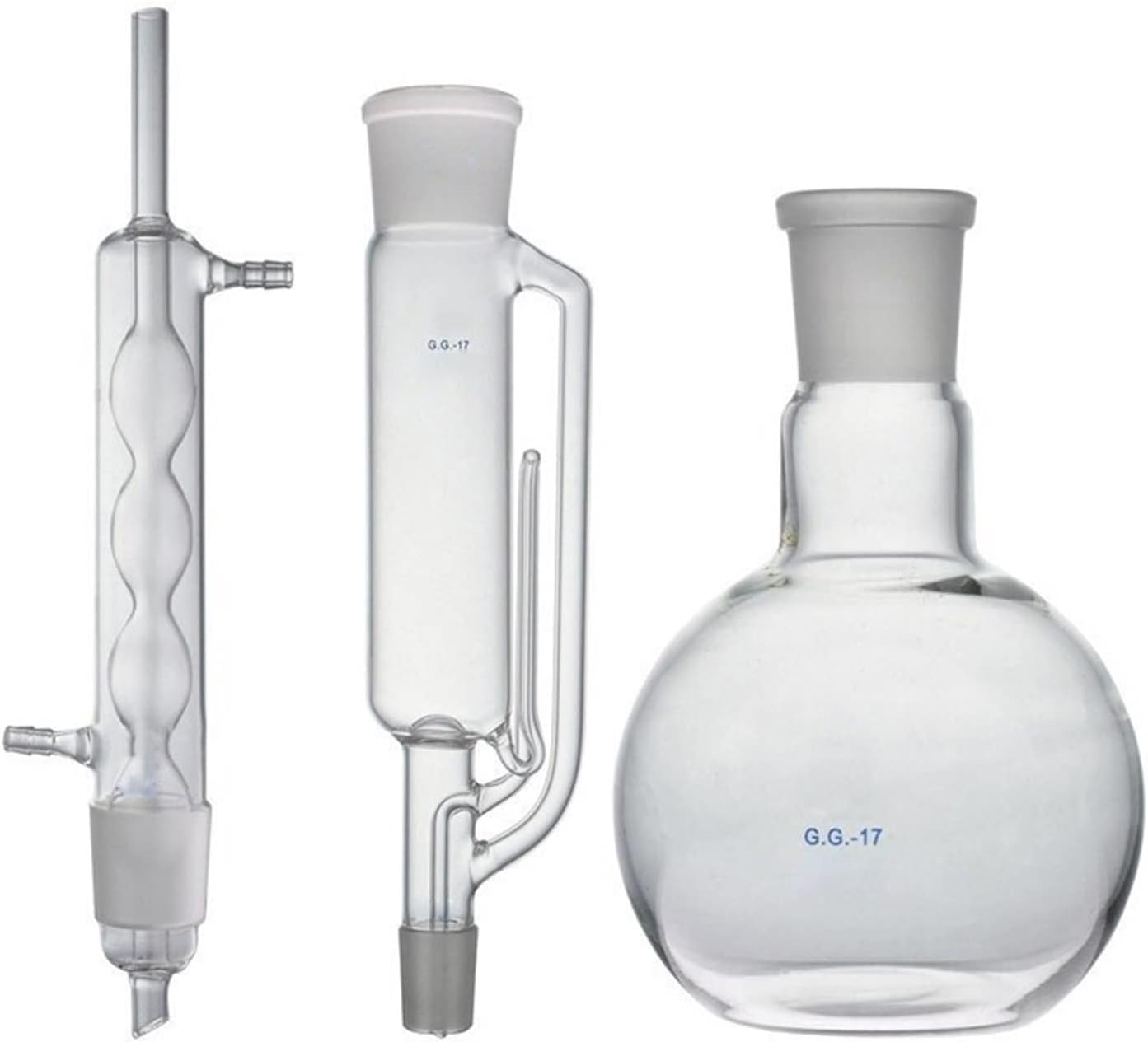 1000 Ml Soxhlet-extraktionsapparat Set Mit Allihn-kondensator, Soxlet-extraktor Und 1000 Ml Flachkolben, Borosilikatglas 3.3 Glas Anpassbares Destillationsgerät, 1000ml