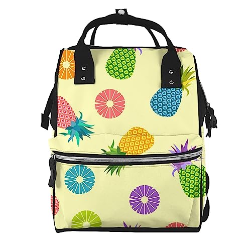 Sac à langer ananas : sac à dos de voyage multifonction et élégant