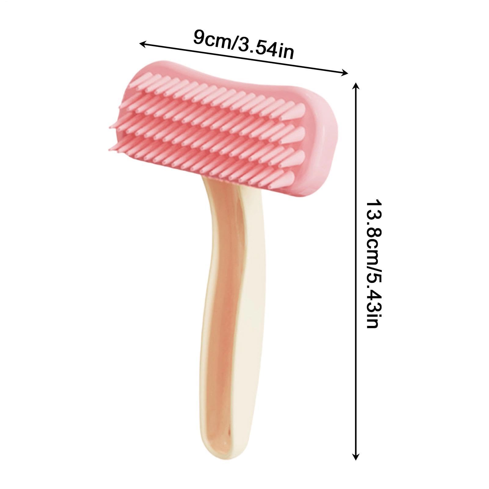 Peigne de lapin - 13,8 cm - Brosse de massage en silicone - Outil de nettoyage doux en ABS pour lapins, chats, chiots, épilation douce, toilettage du pelage, bain, massage, accessoires pour usage