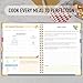 meDolove Recipe Book to Write in Your Own Recipes, Hardcover Blank Recipe Journal Cookbook with Tab Stickers, 8
