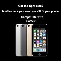 Vista 7 de OOK Funda compatible con iPod Touch 5/6/7 Generación para niñas y mujeres, funda protectora de TPU suave a prueba de golpes, con diseño de vaca