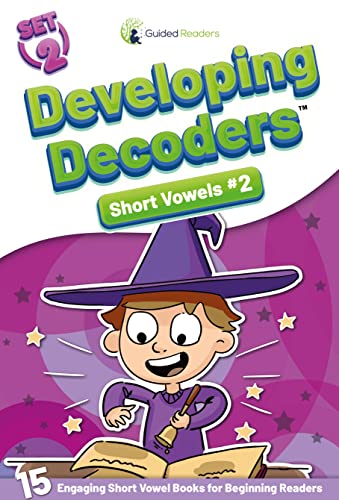 Decodable Readers: 15 Short Vowel Phonics Decodable Books for Beginning Readers Ages 4-7 Developing Decoders (Set 2)
