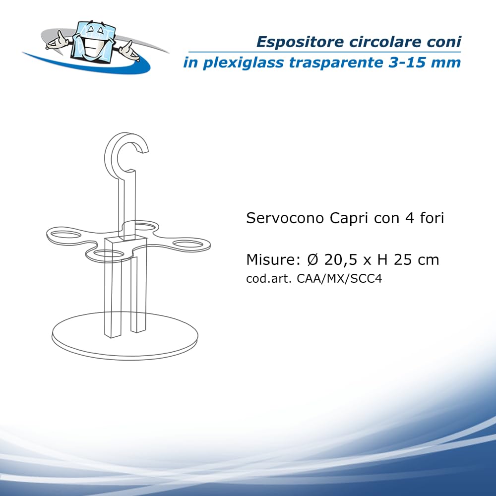 Espositore circolare Porta coni gelato in acrilico trasparente Supporto da banco Servo cono per bar e gelaterie