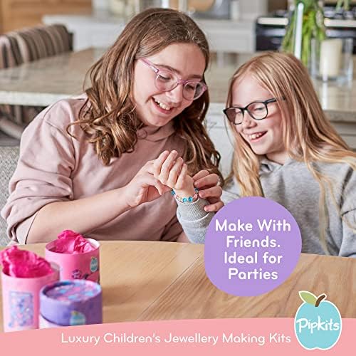 Pipkits New Berries Blueberry Jewellery Making Kit for Kids Makes Two Friendship Beaded Bracelets