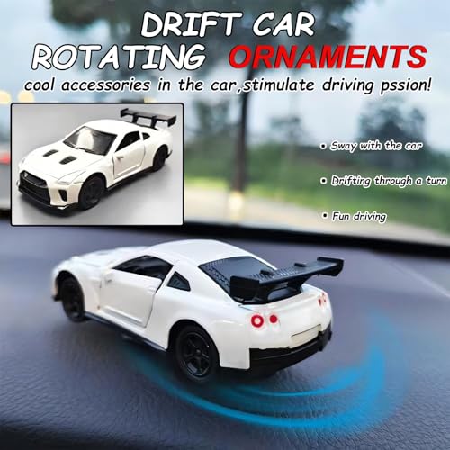 image for YimiBloss Car Dashboard Decorations – Drift & Turn Mini Car Model Or