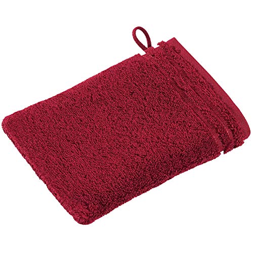 Vossen Calypso Feeling Waschhandschuh 22 x 16 cm Rubin